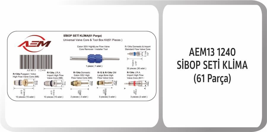 SİBOP SETİ KLİMA 61 ADET