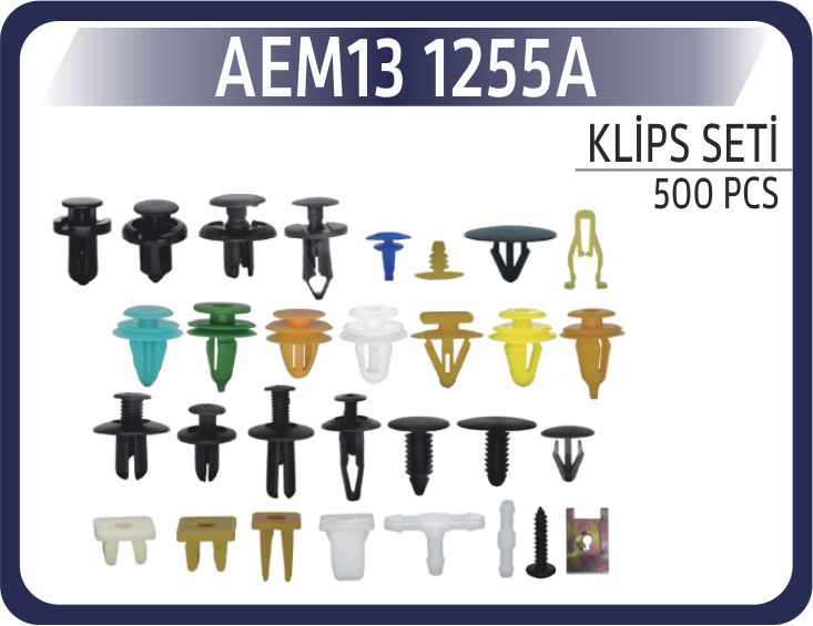 KLIPS SET KARIŞIK 500 ADET — AEM