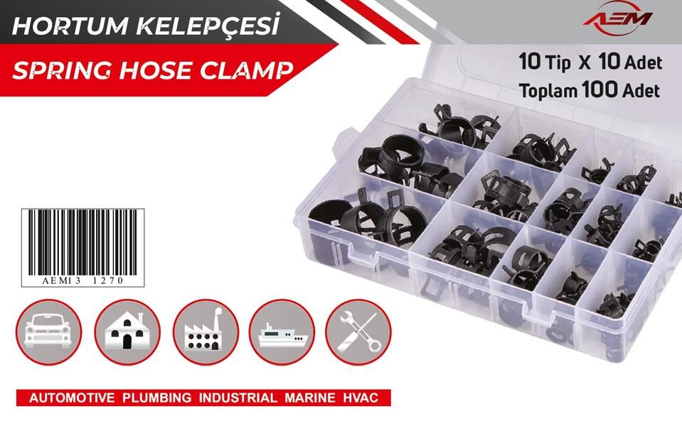 HORTUM KELEPÇESİ METAL YENİ TİP 100 adet — AEM