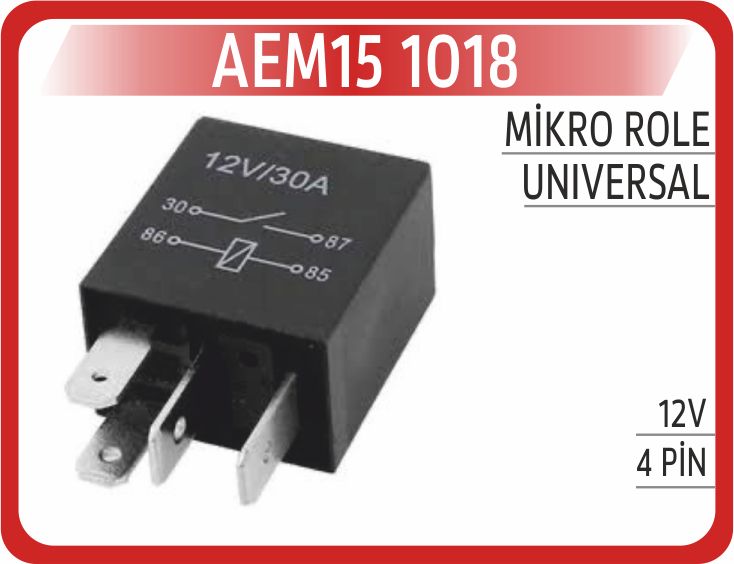 MİKRO ROLE 12V 4PİN — AEM
