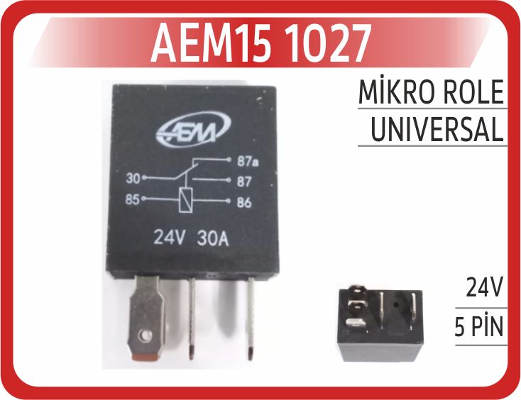 MİKRO ROLE 24V 5PİN — AEM