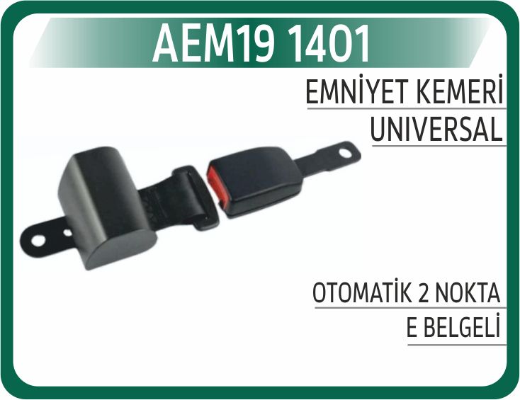 EMNİYET KEMERİ OTOMATİK 2 NOKTA - E BELGELİ — AEM