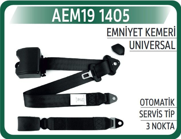 EMNİYET KEMERİ OTOMATİK SERVİS TİP 3 NOKTA — AEM