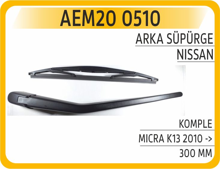 ARKA SÜPÜRGE KOMPLE MICRA K13 2010 -> 300 MM — AEM