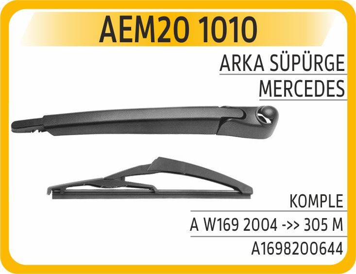 SILECEK SUPURGESI ARKA 305mm MERCEDES A-CLASS W169 KOLLU