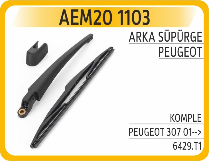 SİLECEK KOLU SÜPÜRGESİ ARKA KOMPLE CLIO I-II-ASTRA HB — AEM