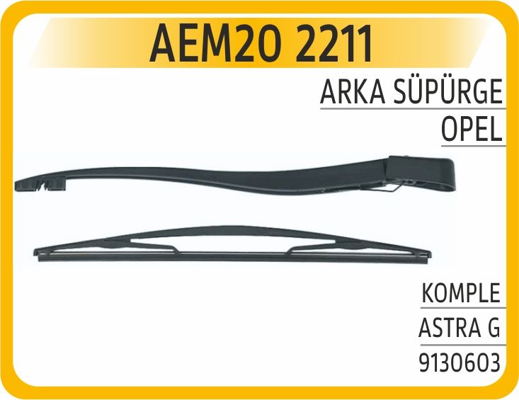 ARKA SİLECEK KOLU SÜPÜRGESİ KOMPLE OPEL ASTRA G 98> — AEM