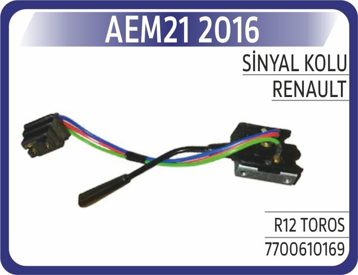 SİNYAL KOLU RENAULT R12 TOROS SW-TS-TL-TN-TX-GTS 1.4 1971>2000 — AEM