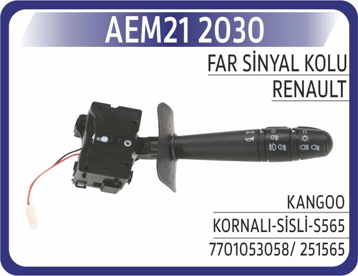 FAR SİNYAL KOLU KANGOO KORNALI-SİSLİ-S565