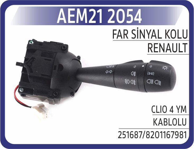 FAR SİNYAL KOLU CLIO 4 YM-KABLOLU — AEM