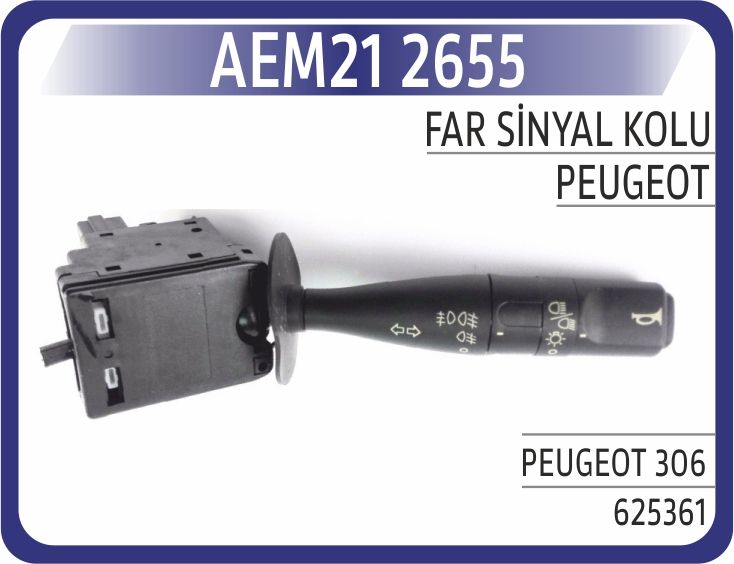 FAR SİNYAL KORNA KUMANDA KOLU PEUGEOT P106-P306-EXPERT-PARTNER-CITROEN BERLINGO-SAXO-JUMPY 96> — AEM