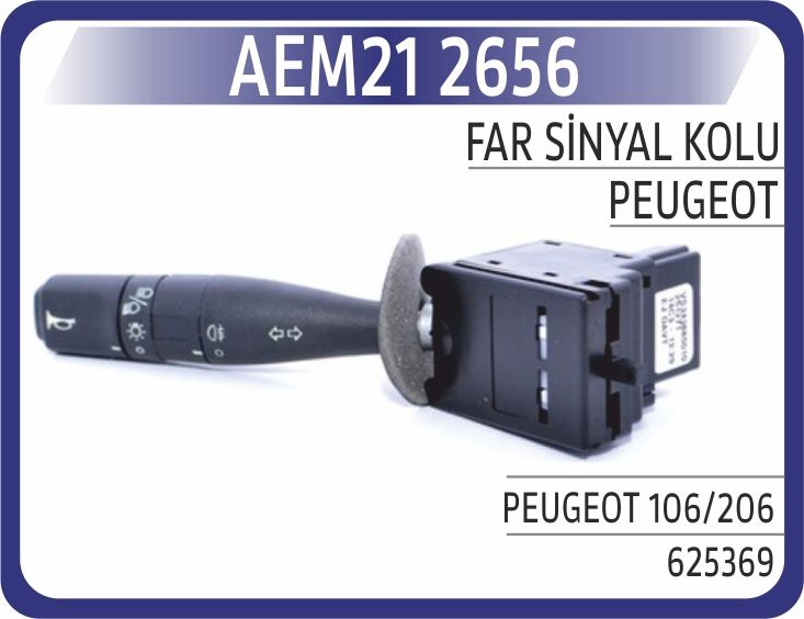 FAR SİNYAL KORNA KUMANDA KOLU PEUGEOT PARTNER-EXPERT-BERLINGO-JUMPY-SAXO-P106 96 > P206 98 > P306 9 3-01 FIAT SCUDO — AEM