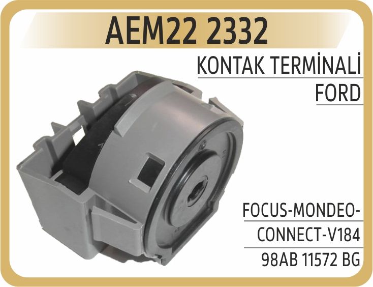 KONTAK KİLİT TERMİNALİ KONTAK TERMİĞİ FORD TRANSİT 01> GRİ