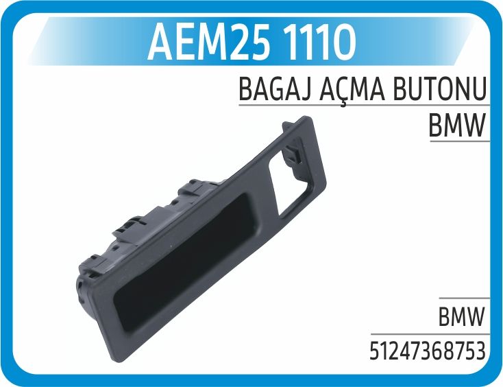 BAGAJ ACMA DUGMESI BMW F22 F23 F87 F30 F31 F34 F32 F33 F36 F82 F83 F10 F11 F18 F25 KAMERA DELIKLI — AEM