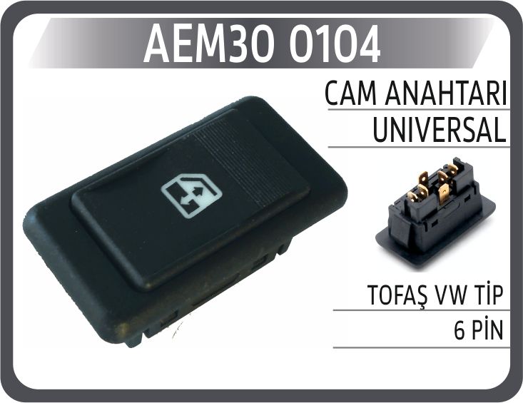 CAM ANAHTARI UNIVERSAL TOFAŞ VW TİP 6 PİN — AEM
