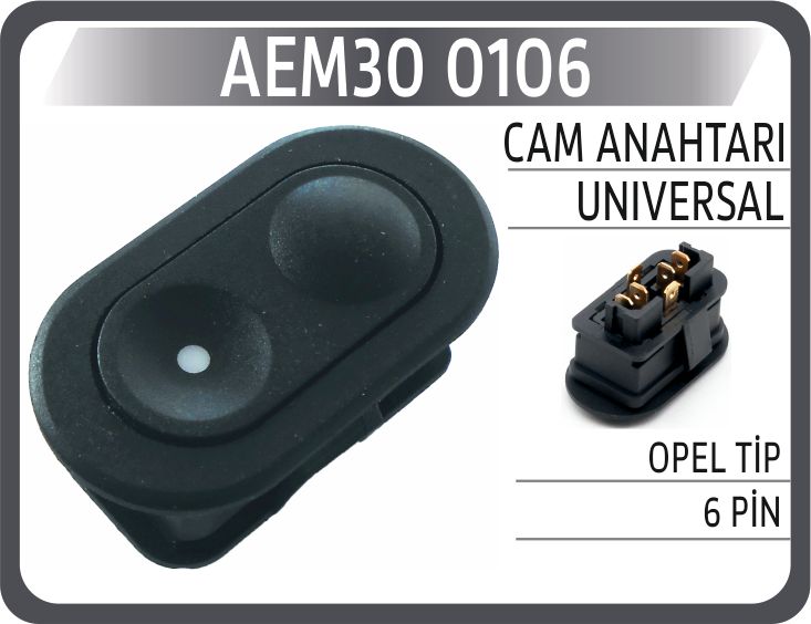 CAM ANAHTARI UNIVERSAL OPEL TİP 6 PİN — AEM
