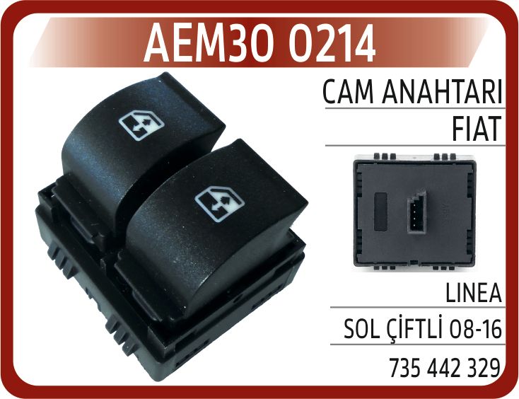 CAM ANAHTARI FIAT LINEA SOL ÇİFTLİ 08-16 — AEM