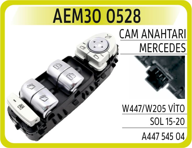 CAM ANAHTARI MERCEDES W447/W205 VİTO SOL 15-20 — AEM