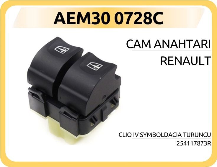 CAM ANAHTARI RENAULT CLIO IV SYMBOL DACIA TURUNCU — AEM