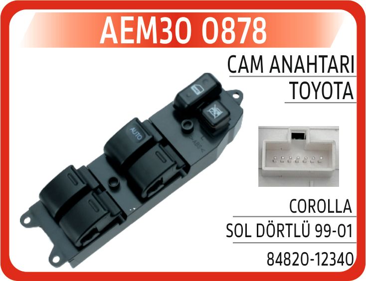 CAM ANAHTARI TOYOTA COROLLA SOL DÖRTLÜ 99-01 — AEM