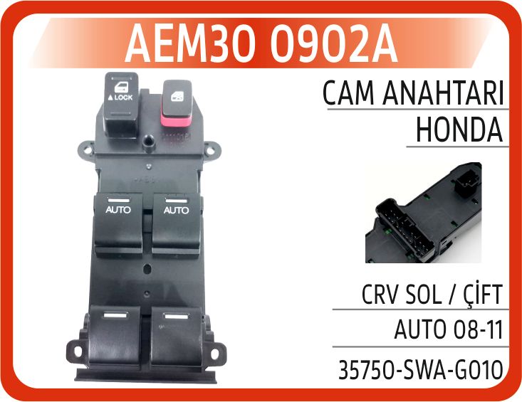 CAM AÇMA DÜĞMESİ SOL TAKIM HONDA CR-V 2.0L 2.2L R20A2 N22A2 RE5 RE6 kasa 07-12