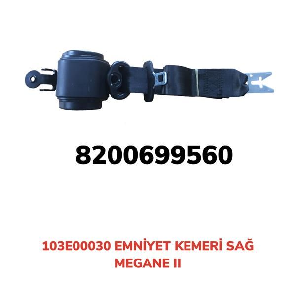 EMNİYET KEMERİ OTOMATİK SAĞ MEGANE II — AFT