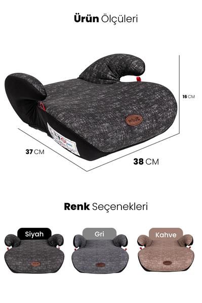 BEBEK KOLTUK YÜKSELTİCİ BODSTER SİYAH YAŞ GRUP II-III/15-36 KG — AFT