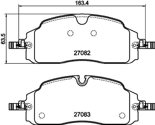 417/1-200 ON FREN BALATASI YENI TRANSIT CUSTOM-VW CARAVELLE-TRANSPORTER 23> — AUTOTECH